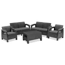 Corfu Big kerti bútor garnitúra szett grafit színben