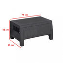 Corfu Big kerti bútor garnitúra szett grafit színben