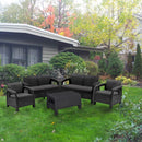 Corfu Big kerti bútor garnitúra szett grafit színben