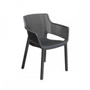 Elisa műanyag kerti szék grafit