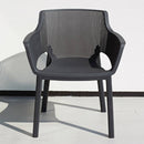 Elisa műanyag kerti szék grafit