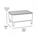 Salemo kerti asztal cappuccino