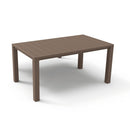 Julie dupla műanyag kerti asztal cappuccino