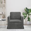 vidaXL Kanapé Sötétszürke 78 x 78 x 80 cm Bársony