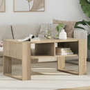 vidaXL Dohányzóasztal tárolóval Sonoma tölgy 92 x 53 x 45 cm Faanyag