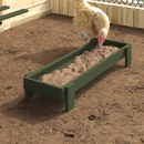 vidaXL Csirke Etető Tál Olajzöld 80 x 28 x 13.5 cm