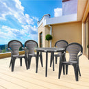 Lisbon 4+1 kerti bútor garnitúra szett grafit