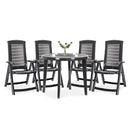 Lisaro 4+1 kerti bútor garnitúra szett grafit