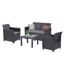 Claire VI 4 személyes kerti bútor garnitúra orlando asztallal grafit