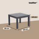 Claire VI 6 személyes kerti bútor garnitúra orlando asztallal grafit