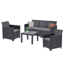 Claire VI 5 személyes kerti bútor garnitúra orlando asztallal grafit