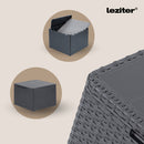 Claire 4 személyes kerti bútor garnitúra párnatartós asztallal grafit