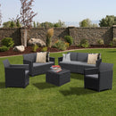Claire 7 személyes kerti bútor garnitúra grafit