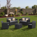 Claire 6 személyes kerti bútor garnitúra grafit