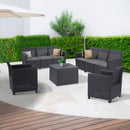 Claire 8 személyes kerti bútor garnitúra grafit