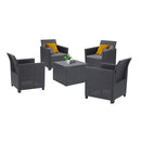 Claire II 4 személyes kerti bútor garnitúra grafit
