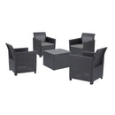 Claire II 4 személyes kerti bútor garnitúra grafit