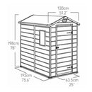 Manor 4x6 kerti ház beige színben