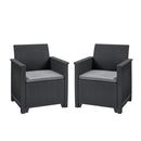 Elodie duo set fotelek grafit