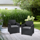 Elodie duo set fotelek grafit