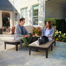 Jaipur kerti nyugágy párnával barna