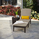 Jaipur kerti nyugágy párnával barna