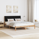 vidaXL Ágykeret fejtámlával Barna 150 x 200 cm Tömör fenyőfa