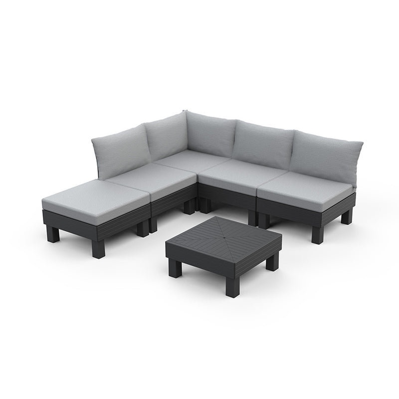 Elements full kerti bútor szett grafit