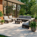 Elements II 8 személyes kerti bútor garnitúra grafit