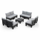 Elements II 8 személyes kerti bútor garnitúra grafit