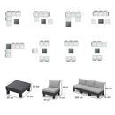 Elements II 5 személyes kerti bútor garnitúra grafit