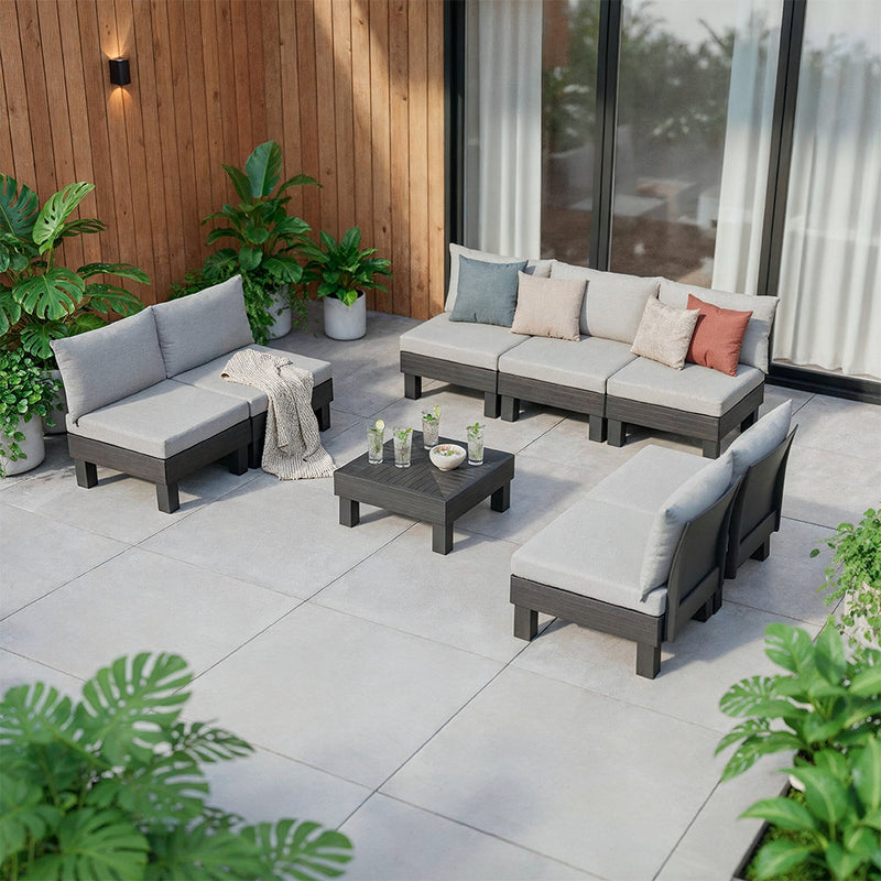 Elements II 7 személyes kerti bútor garnitúra grafit