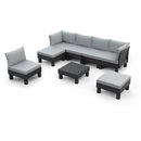 Elements II 7 személyes kerti bútor garnitúra grafit