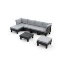 Elements II 6 személyes kerti bútor garnitúra grafit
