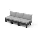 Elements 3 személyes kerti kanapé grafit