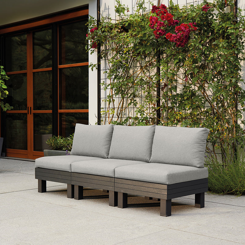 Elements 3 személyes kerti kanapé grafit