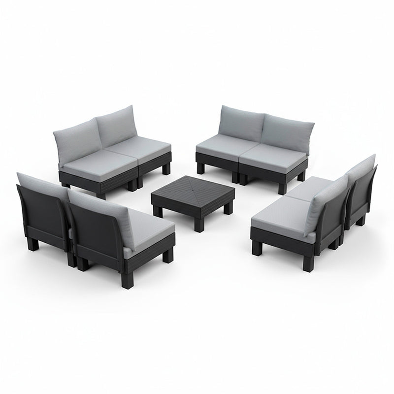 Elements IV 8 személyes kerti bútor garnitúra grafit