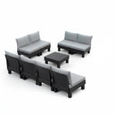 Elements IV 8 személyes kerti bútor garnitúra grafit