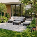 Elements IV 5 személyes kerti bútor garnitúra grafit