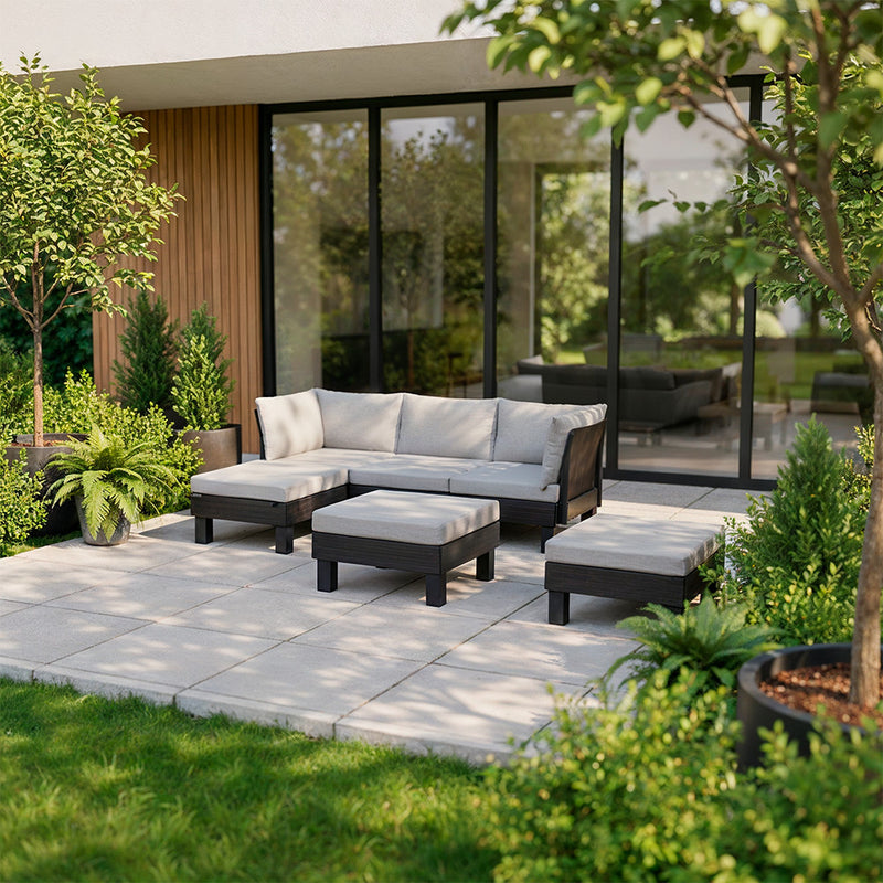 Elements IV 5 személyes kerti bútor garnitúra grafit