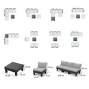 Elements IV 5 személyes kerti bútor garnitúra grafit