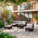 Elements IV 7 személyes kerti bútor garnitúra grafit