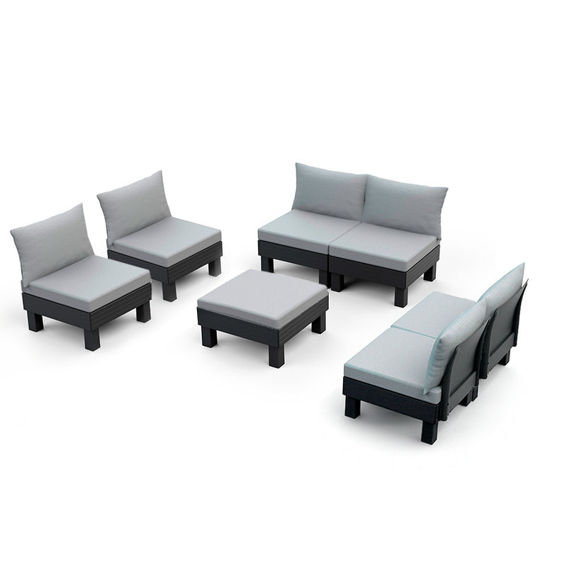 Elements IV 6 személyes kerti bútor garnitúra grafit