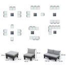 Elements IV 6 személyes kerti bútor garnitúra grafit