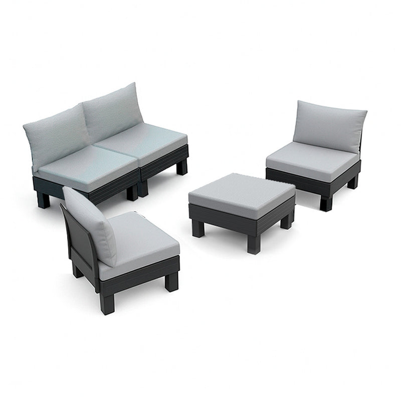 Elements IV 4 személyes kerti bútor garnitúra grafit