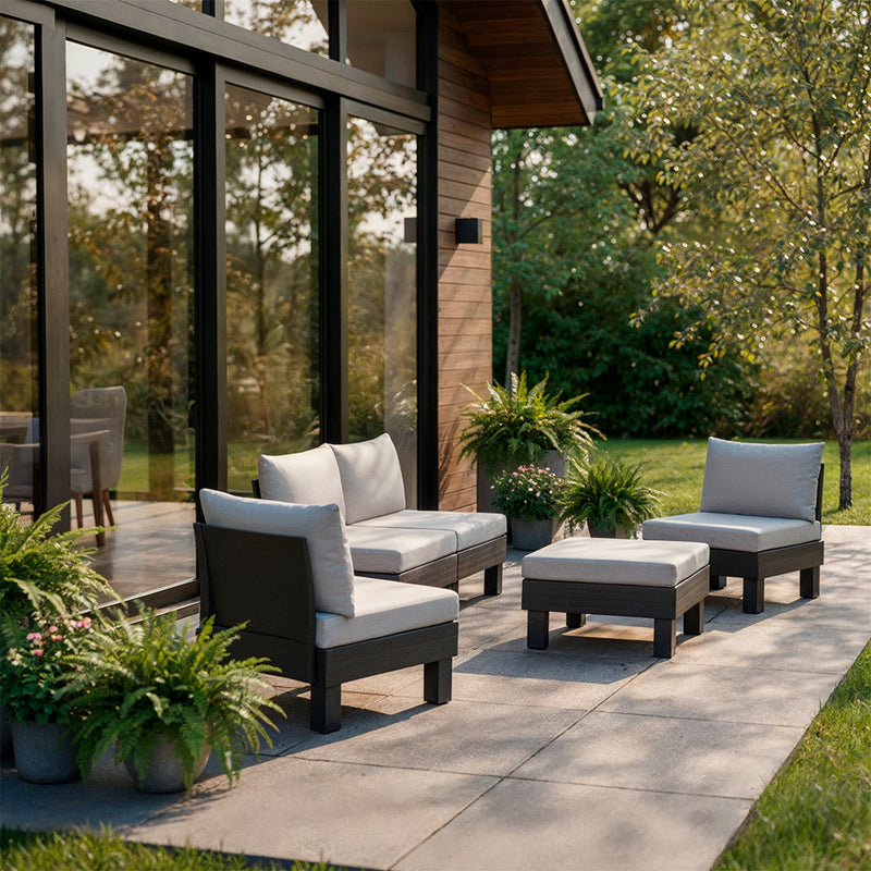 Elements IV 4 személyes kerti bútor garnitúra grafit