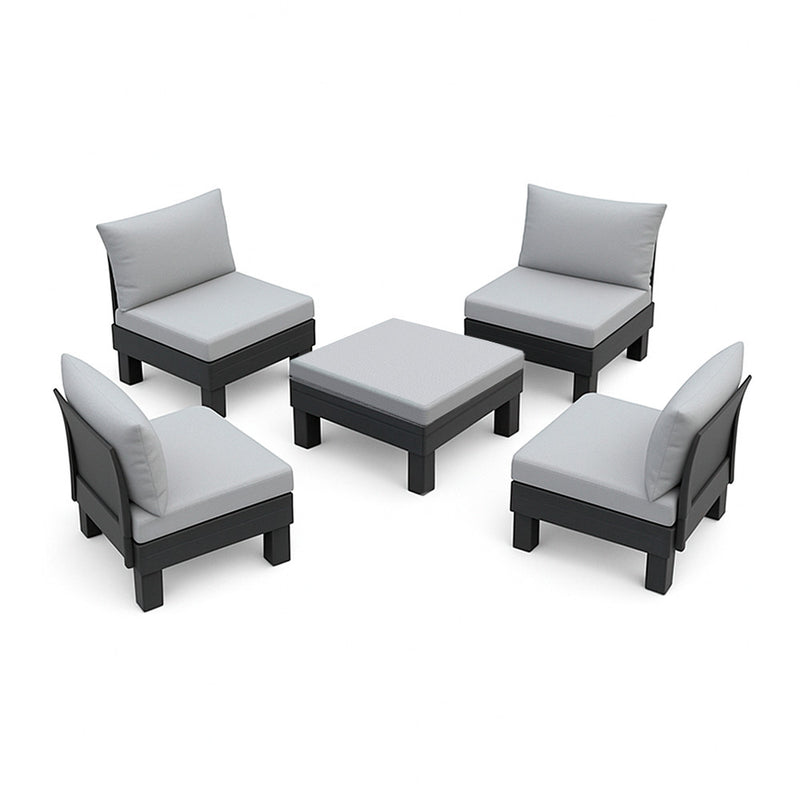 Elements V 4 személyes kerti bútor garnitúra grafit