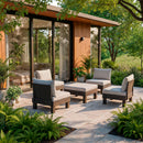 Elements V 4 személyes kerti bútor garnitúra grafit