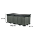 Darwin kerti tároló 380L zöld