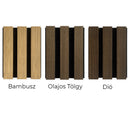 Akusztikus falpanel bambusz hatású 260x60x1,8 cm